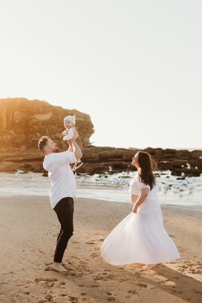 Family photography Sydney Eastern Suburbs, beach golden hour session